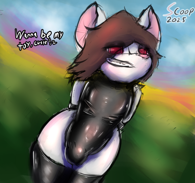 Scoop_Mouse's tweet photo. A short mouse approaches you wearing this skimpy outfit while holding something just out of view behind him and he asks you once simple question... "Wanna be my toy, cutie?~" By his tone, you can tell he seems to already know the answer, or maybe he doesn't care what you'll say https://t.co/dTAKl87ruu