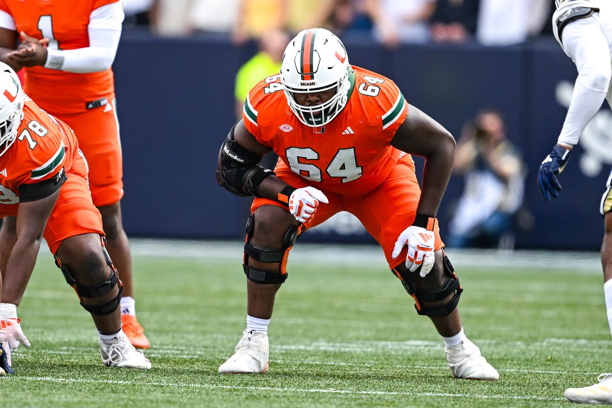 jungla_es's tweet image. 5ª ronda: G Jalen Rivers (@MiamiHurricanes)
Un guard físico y técnico, con experiencia en varias posiciones de la OL. Potente en protección de pase y carrera. Ayudará a proteger a Burrow. Segundo OG del draft.
#Bengals #ProtectBurrow #NFLDraft2025 🧱