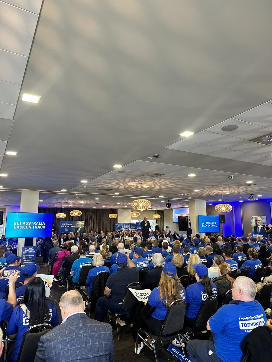 Peter Dutton is in Melbourne for a rally to kick off the final week off his campaign. 

“I’m up on stage. I’ll give you this commitment - if I fall off this stage, I won’t lie about it,” he tells the crowd. 

“Truth is a good starting point if you want to be Prime Minister.”