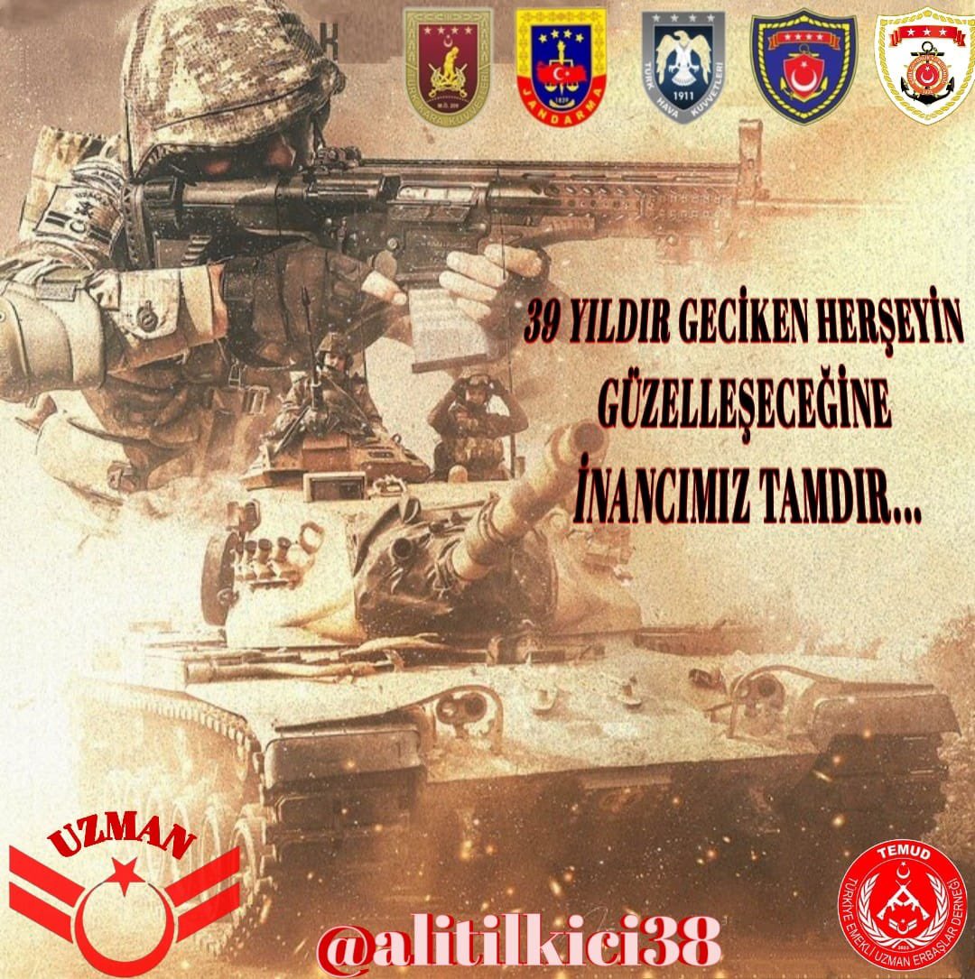 Kahraman Uzman Çavuşlar 🇹🇷

Vatanımız bölünmesin ilelebet payidar kalsın
Milletimiz huzurla yaşasın diye gözünü kırpmadan Şehadete gidiyor
Kahramanları duyuyor musunuz ?
<a href="/RTErdogan/">Recep Tayyip Erdoğan</a> 
<a href="/TEMUD_2024/">Türkiye Emekli Uzman Erbaşlar Derneği (TEMUD)</a> 
#UzmanÇavuş
#UzmanÇavuşaHak
#ŞehadetOtağıUzmanÇavuş