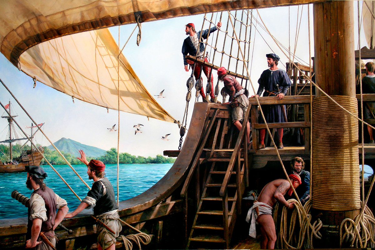 jb_elcano's tweet photo. 📅 September 6, 1522
📍 Sanlúcar de Barrameda

We have returned to the gorgeous #Sanlúcar!

Clear skies and sweet air welcomed us to #Seville as we returned from this three year expedition in which history was made after becoming the first to complete a voyage around #Earth! 🗺️ https://t.co/By9395QigG