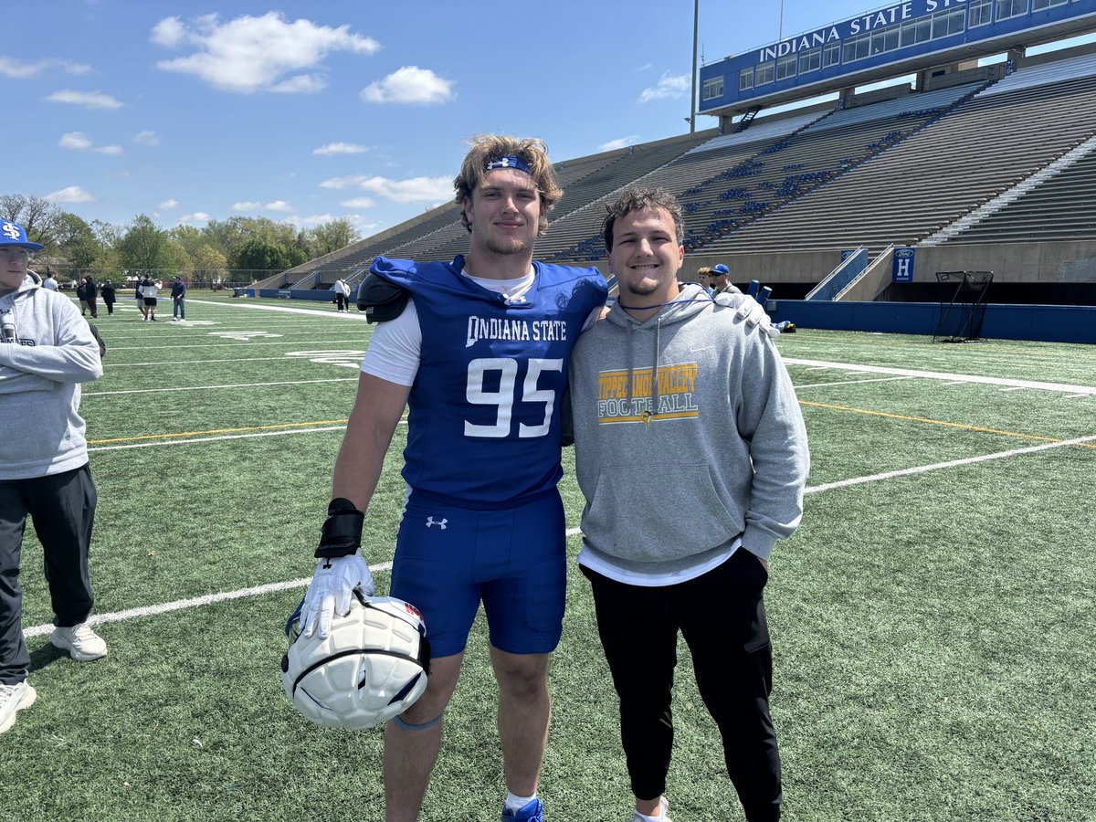 Grady Moriarty (@gradymoriarty) on Twitter photo Thank you <a href="/IndStFB/">Indiana State Football</a> for having me come down for a visit, and thank you <a href="/Coach_DElson/">David Elson</a> for the invite.
<a href="/TV_VIKINGSTRONG/">VIKING STRONG</a> <a href="/PrepRedzoneIN/">Prep Redzone Indiana</a> <a href="/AustinSchaffer2/">Austin Schaffer</a> Thank you <a href="/IndStFB/">Indiana State Football</a> for having me come down for a visit, and thank you <a href="/Coach_DElson/">David Elson</a> for the invite.
<a href="/TV_VIKINGSTRONG/">VIKING STRONG</a> <a href="/PrepRedzoneIN/">Prep Redzone Indiana</a> <a href="/AustinSchaffer2/">Austin Schaffer</a>