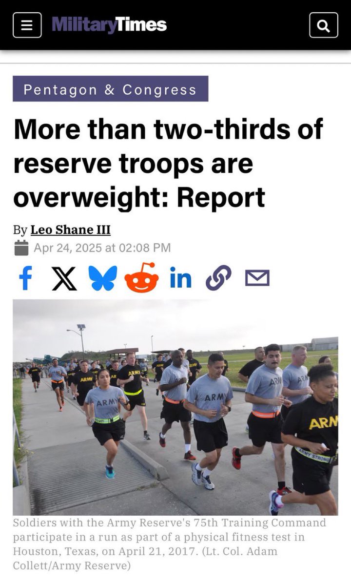Not any more.

REAL fitness &amp; weight standards are here.

We will be FIT, not FAT.