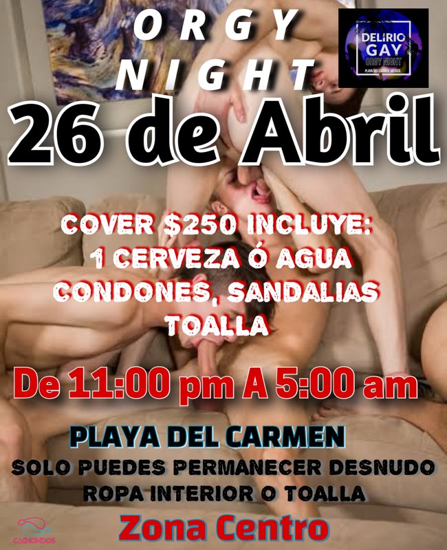 NightOrgy's tweet photo. Hoy Orgy en Playa del Carmen https://t.co/Gm8yDuIn8L