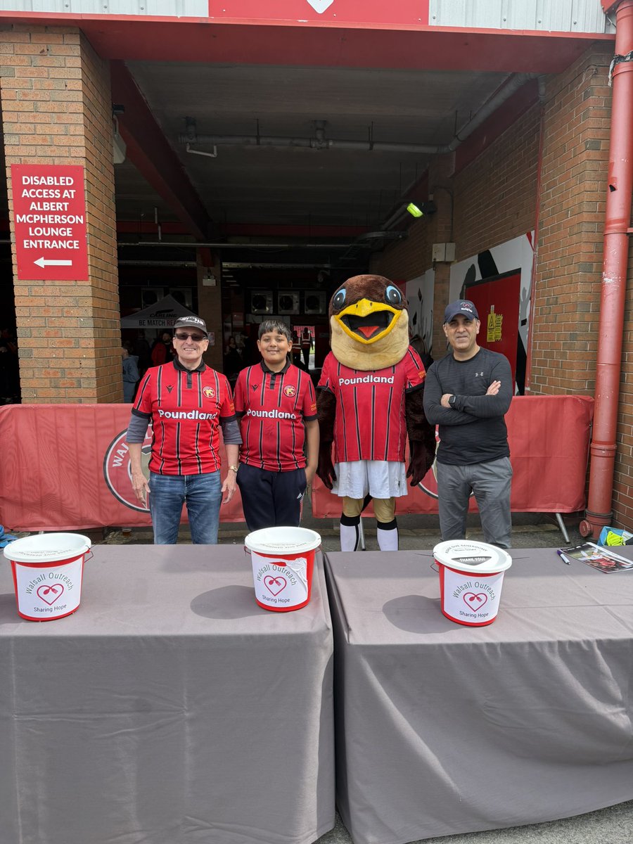 A special thank you to <a href="/WFCOfficial/">Walsall FC</a> for inviting us to todays game. To all that came over to speak to us and donate towards our cause, a huge thank you ❤️