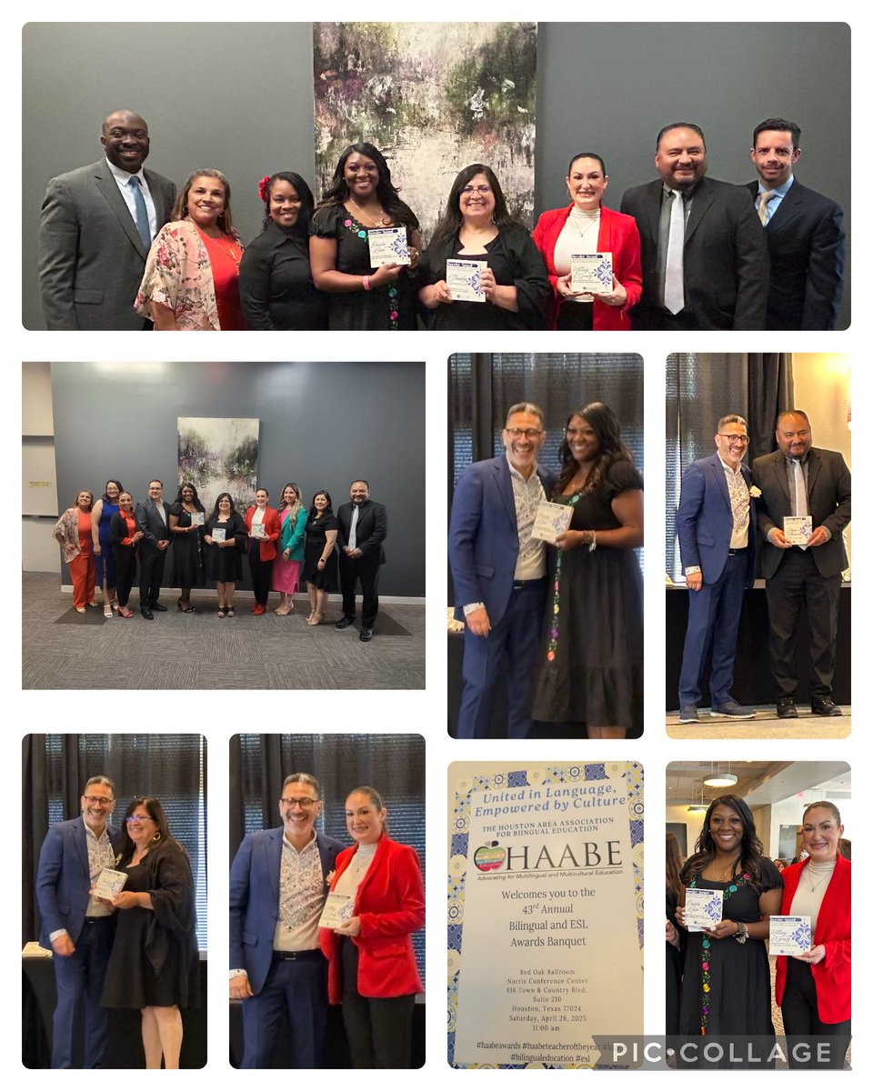 Congratulations to all our <a href="/HAABE_/">HAABE</a> honorees!  Thank you for being committed to bilingual education <a href="/SheldonISD/">Sheldon ISD</a>.  Together, We are #OneSheldon