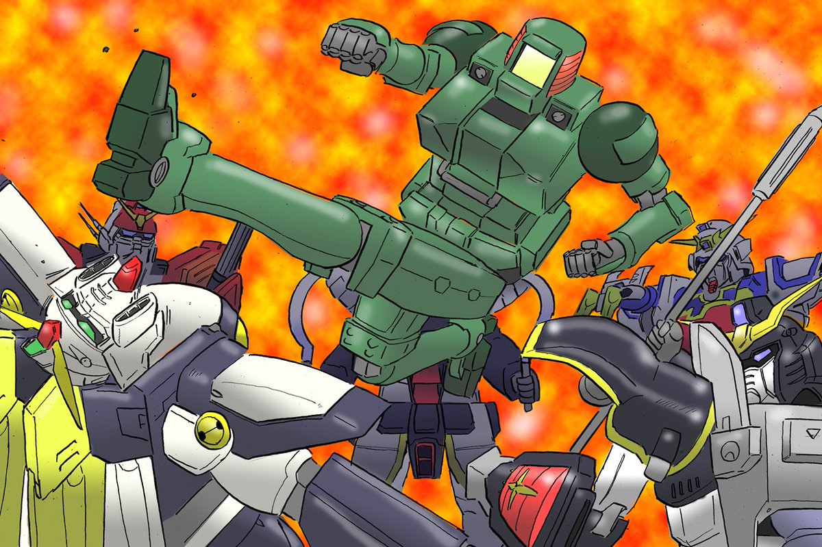 「#GWはガンダムW 栄光のオズ量産機!!!」|ジ・アーティスト・フォーマリー・ノウン・アズ・チャーリィのイラスト