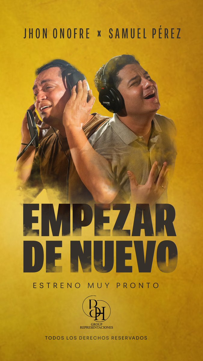 EMPEZAR DE NUEVO 
Mayo 08 / Lanzamiento 🚀