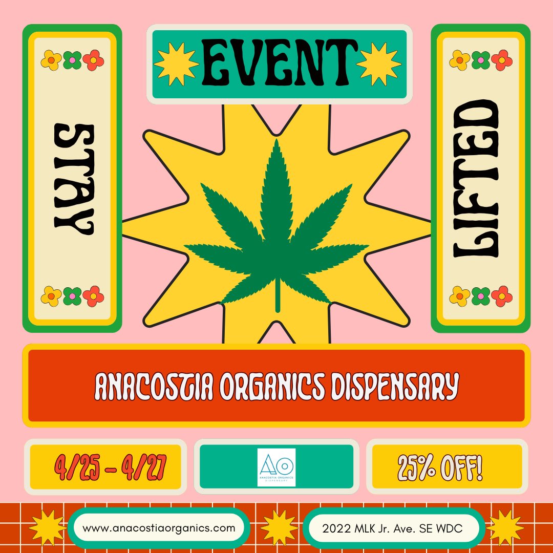 Stay lifted!!!! Be sure to come see us!!!

#420 #EventsDC #DestinationDC #DCA #NavyYard #UnionStation
#BlackWomanOwnedBusiness #Ward7
 #ward8 #potomacyard #arlington #woodbridge #builegal