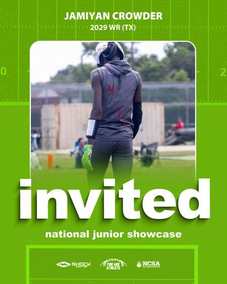 Jamiyan_crowder's tweet photo. Very thankful for the invite cant wait to compete and show off my talent
@youareathlete https://t.co/LvRKEDIKHK
