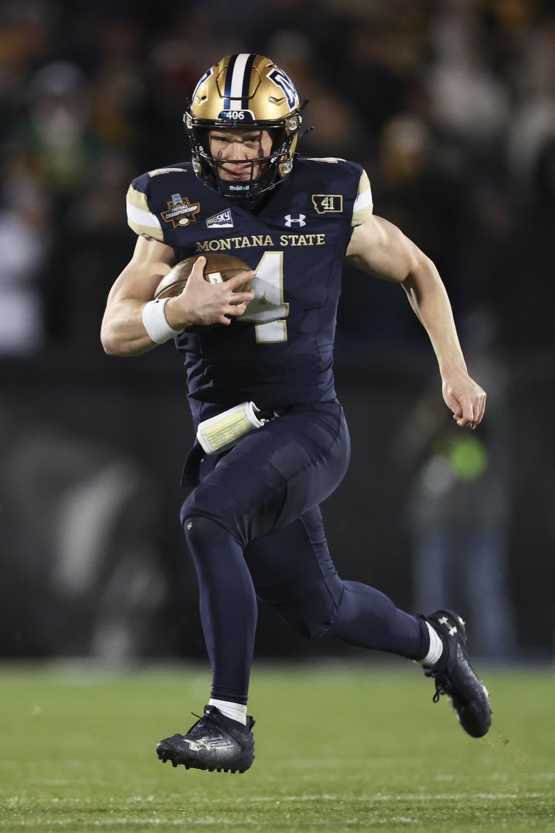 Raiders just drafted two FCS QBs:

Tommy Mellott from Montana State
Cam Miller from North Dakota State

BACK TO BACK 🤯