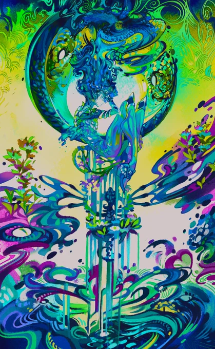 Goddess of Wisdom and revolution for  's #XPPenGod2025 contest! She took... hours.... to finish. 