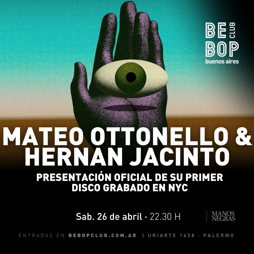 HOY 22:30hs <a href="/bebopclub/">Bebop Club</a> !