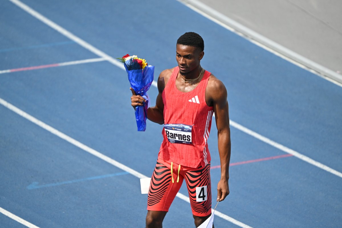 DrakeRelays's tweet image. 𝘽𝙖𝙧𝙣𝙚𝙨 𝘽𝙪𝙧𝙣𝙚𝙧 🔥

The WACT men&apos;s 400m title goes to Zandrion Barnes. His sprint of 45.29 was enough to earn a Relays flag.