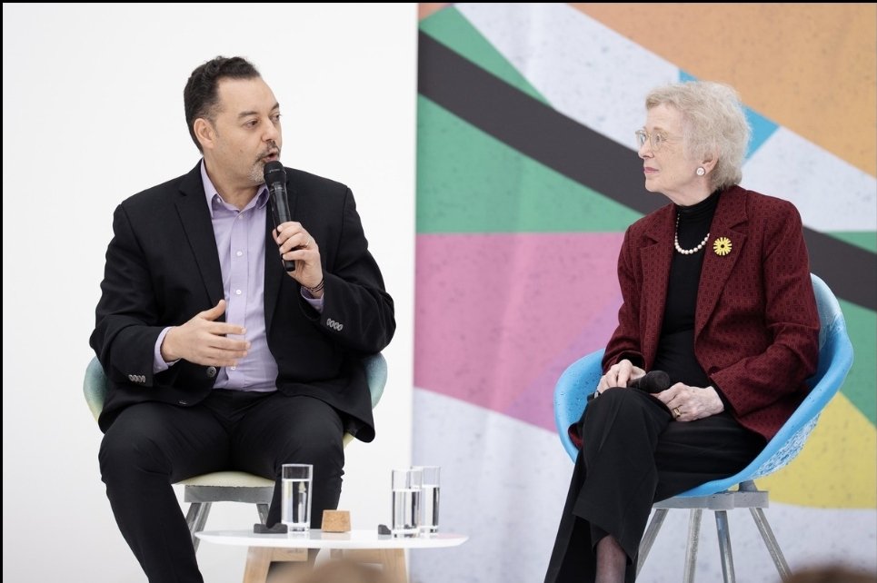 Such an honor to share the stage with H.E. President Mary Robinson (fomer President of Ireland 🇮🇪 &amp; former UN High Commissioner for Human Rights) at the ChangeNOW summit in Paris this week along with Sandrine Dixson-Declève, Nigel Topping &amp; Xiye Bastida. youtu.be/1O3JG1y0ubY?fe…