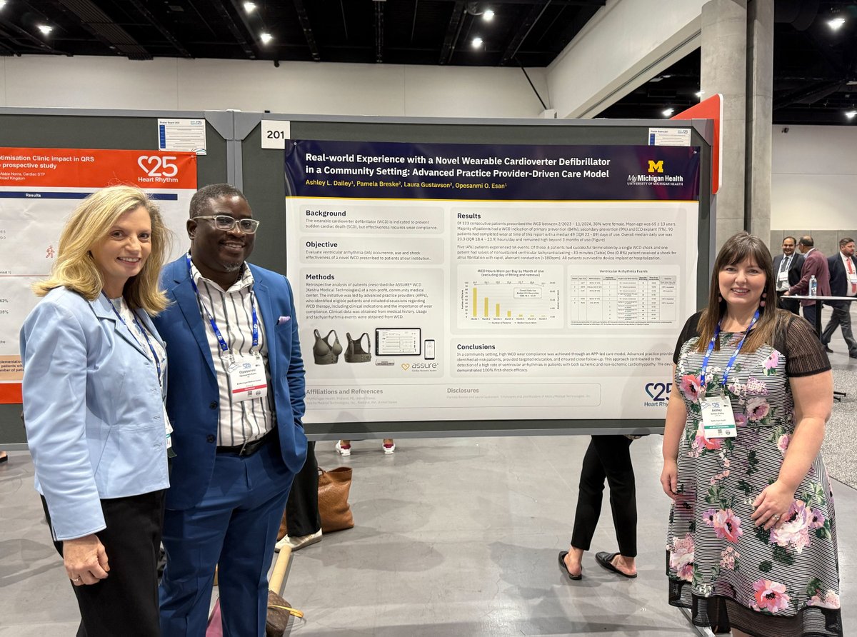 KestraMedical's tweet image. New Real-world Data on ASSURE® WCD Presented Today at HRS 2025
This new analysis highlights high compliance, a 4% incidence of ventricular arrhythmias, and 100% first shock success with the ASSURE® WCD.
📄 Read the abstract: resources.kestramedical.com/HRS2025Abstrac…