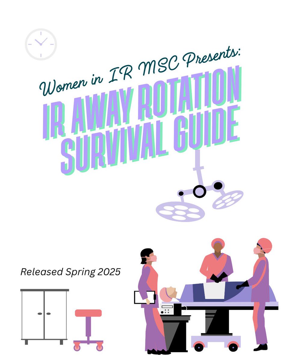 The WIR MSC is excited to share the IR Away Rotation Survival Guide! This guide is here to help you shine on your away rotations with tips to stand out, example presentations and case logs, and advice from past students. 

bit.ly/4jQHCGk