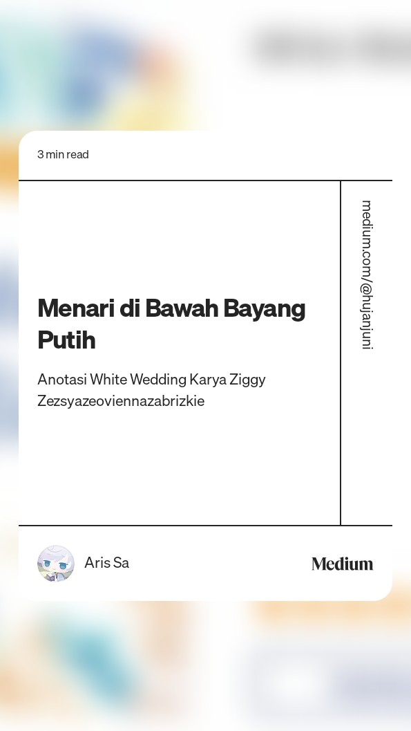 Siapa penulis favorit kalian? kalo aku sih keknya gak bakal bosen kalo baca tulisannya ziggy, jadi pen nulis anotasi dari bukunya di medium 

medium.com/booknotations/…