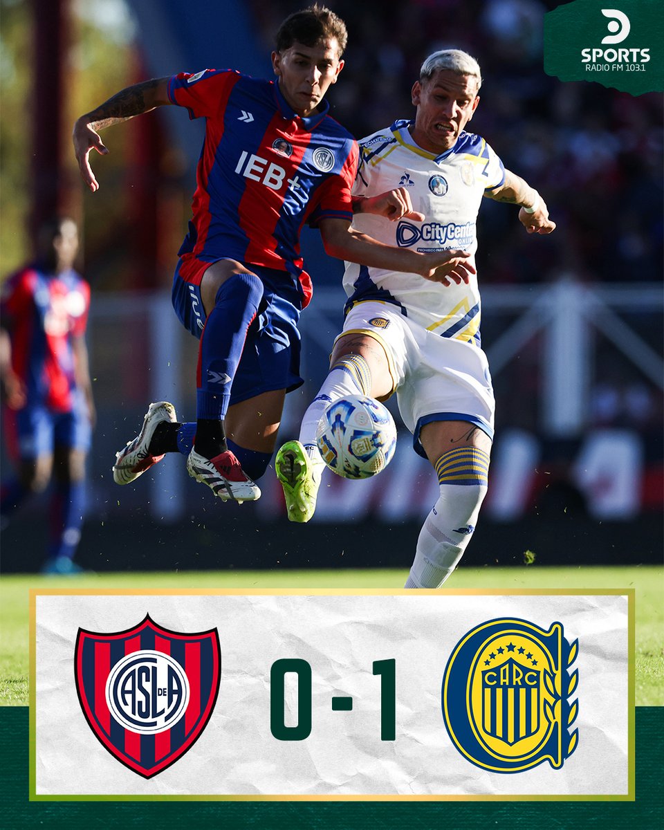 DSports Radio 103.1 FM (@dsportsradio) on Twitter photo 🔵🟡 TRIUNFAZO DEL CANALLA
Rosario Central venció 1-0 a San Lorenzo en condición de visitante por la fecha 15 del Torneo Apertura de la Liga Profesional.
⚽ Copetti el goleador de la noche
🎙️ Lo escuchaste por DSPORTS Radio, FM 103.1 con los relatos de <a href="/NachoGenovart/">NACHO GENOVART</a> y los 🔵🟡 TRIUNFAZO DEL CANALLA
Rosario Central venció 1-0 a San Lorenzo en condición de visitante por la fecha 15 del Torneo Apertura de la Liga Profesional.
⚽ Copetti el goleador de la noche
🎙️ Lo escuchaste por DSPORTS Radio, FM 103.1 con los relatos de <a href="/NachoGenovart/">NACHO GENOVART</a> y los