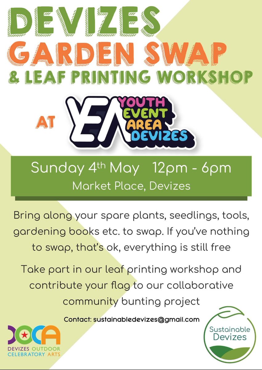 A brilliant initiative from DOCA &amp; Sustainable Devizes for our young people to get involved in.