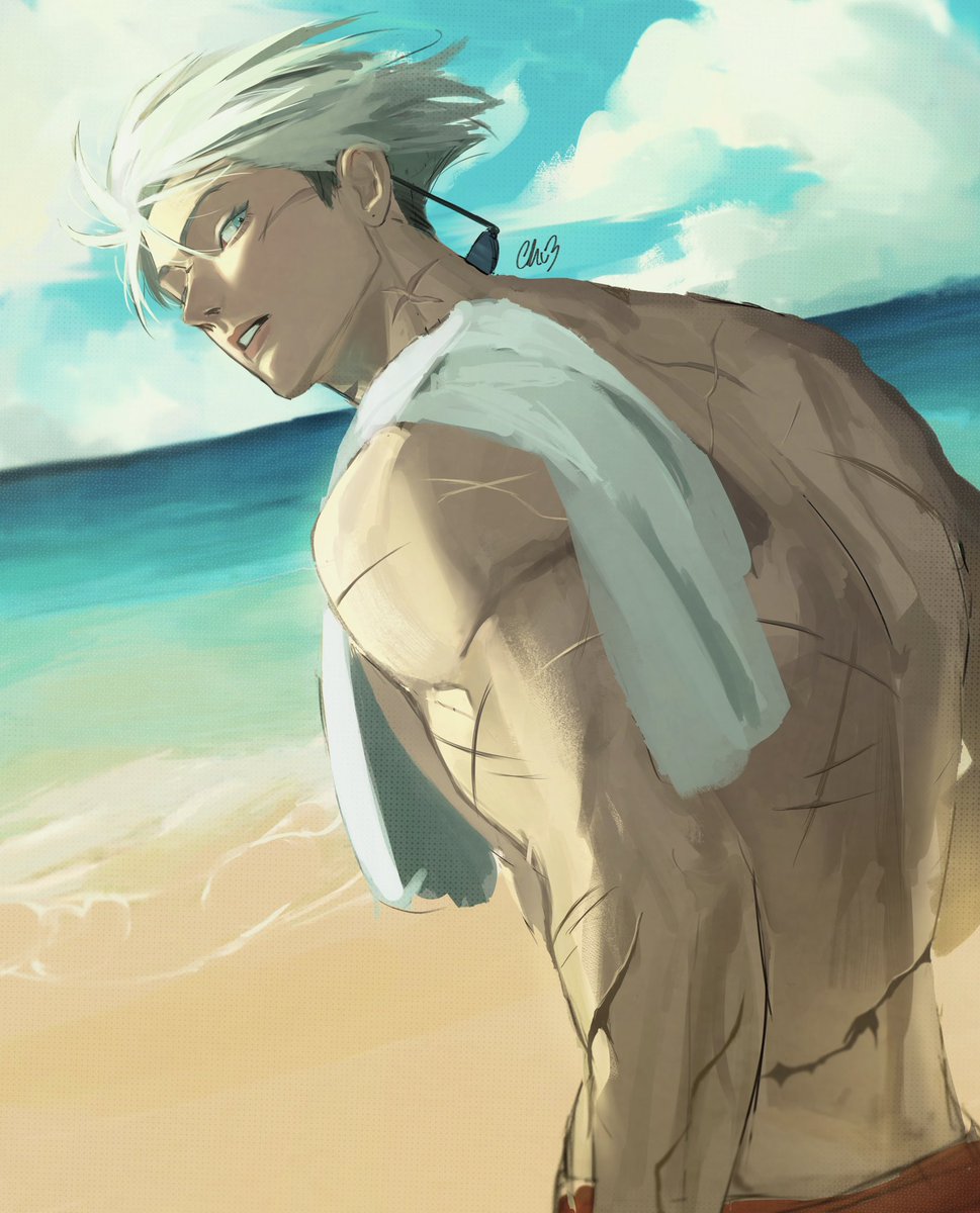 chuucho95's tweet photo. waiting for you 🏝️

#GojoSatoru #JujutsuKaisen https://t.co/Yzb2AXOIEO