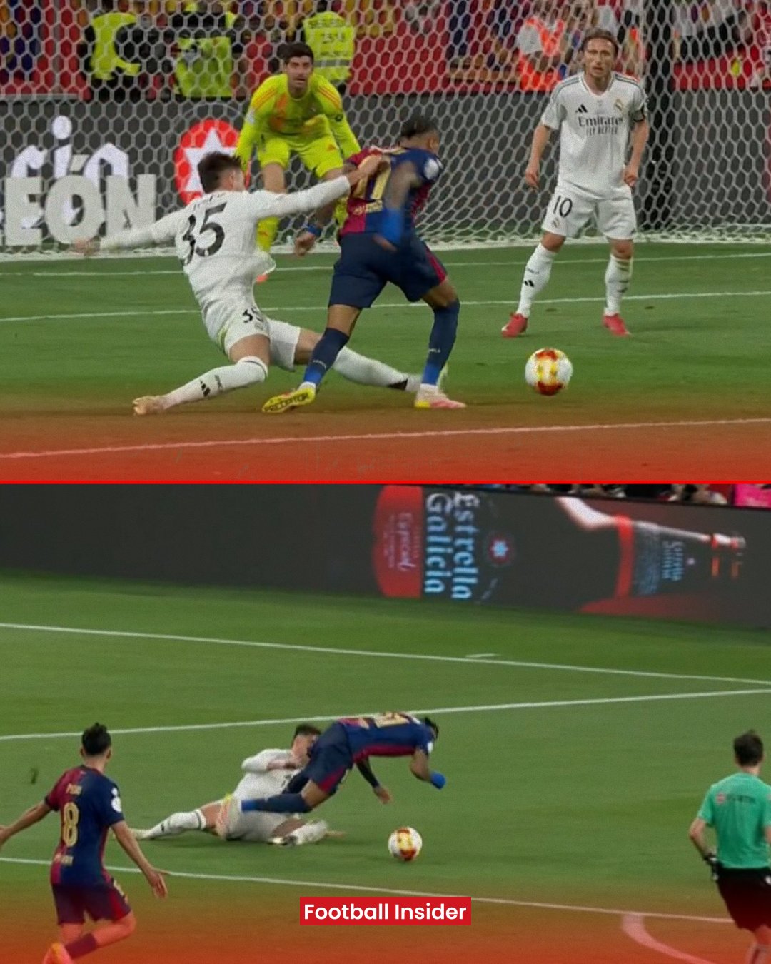 Barca phẫn nộ sau khi đoạn ghi âm trọng tài huỷ 11m của Raphinha được công bố 1 Football Insider on X: "❌ INCREDIBLE DRAMA RIGHT AT THE END!!! PENALTY OVERTURNED. Raul Asencio looks to have given Barcelona a penalty deep into stoppage time for a challenge on Raphinha but