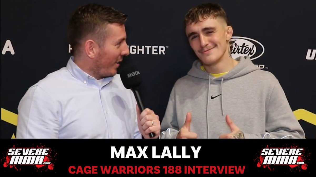 Interview with Max Lally after Cage Warriors 188 

🎥: youtu.be/h3-_mnJjU-o?si…