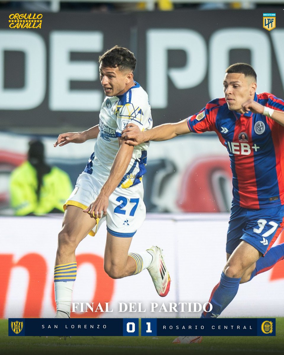 orgullo_canalla's tweet photo. ✅ TRIUNFAZO de #RosarioCentral ante #SanLorenzo por la fecha 15 del #TorneoApertura. 

👉 El equipo de Holan venció a un rival durísimo y continúa puntero de su zona. Definirá 1er y 2do puesto con Independiente en Arroyito. 

🇺🇦 Y Central va... https://t.co/iYXLlWvgy6