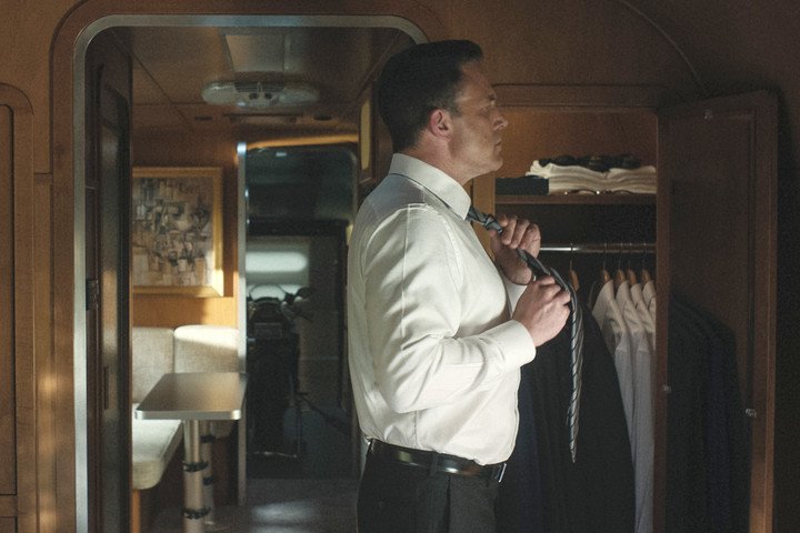 Ben Affleck, 9 years apart as Christian in The Accountant.