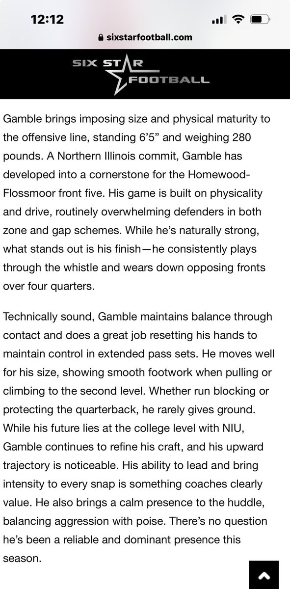 Thanks <a href="/sixstarfootball/">Six Star Football | PLUS+</a> for the great write-up. It will be a great season!