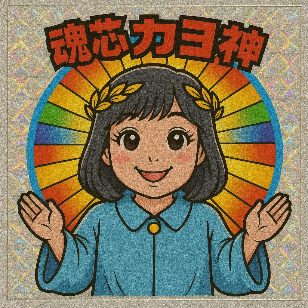 tomatopocket's tweet photo. chatGTPで今流行りのビックリマンチョコシール風を作ってみたよ｡
お孫ちゃんとばば😊 https://t.co/WP1St1PaCX