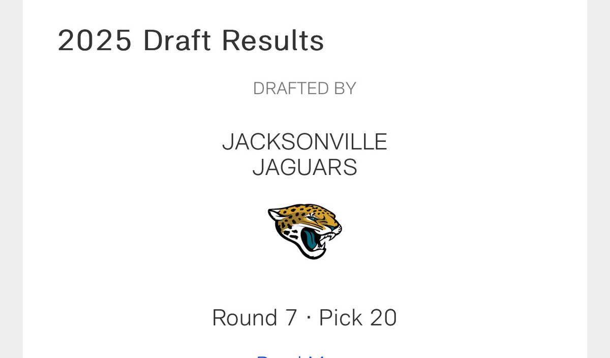 Dave LaGamba (@tboltathletics) on Twitter photo Congrats to Millville alum LeQuint Allen (<a href="/TheVilleBolts/">Millville HS Football</a> ) for getting drafted tonight by the Jacksonville Jaguars in the 2025 <a href="/NFL/">NFL</a> Draft!!!!
Proud of you <a href="/JrLequint/">LeQuint Allen Jr</a> !! Congrats to Millville alum LeQuint Allen (<a href="/TheVilleBolts/">Millville HS Football</a> ) for getting drafted tonight by the Jacksonville Jaguars in the 2025 <a href="/NFL/">NFL</a> Draft!!!!
Proud of you <a href="/JrLequint/">LeQuint Allen Jr</a> !!