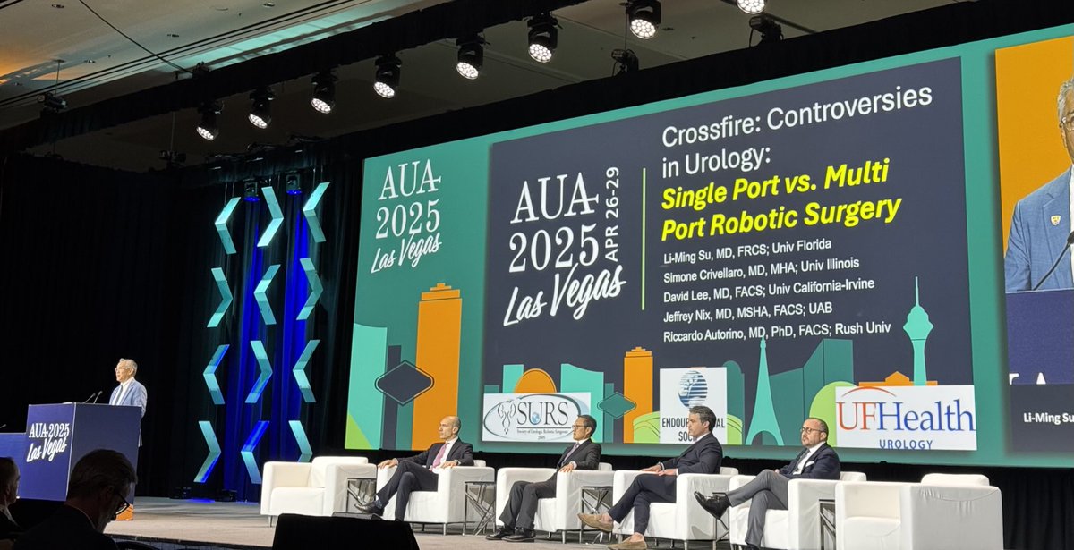 Jason Joseph (@jasonpjoseph) on Twitter photo Excellent plenary session this afternoon at #AUA25 featuring <a href="/UF_Urology/">UF Urology</a>
<a href="/LiMingSu1/">Li-Ming Su, M.D.</a> tackling the Single Port vs. Multi Port Robotic Surgery debate. More tools → more personalized surgical solutions. Excellent plenary session this afternoon at #AUA25 featuring <a href="/UF_Urology/">UF Urology</a>
<a href="/LiMingSu1/">Li-Ming Su, M.D.</a> tackling the Single Port vs. Multi Port Robotic Surgery debate. More tools → more personalized surgical solutions.