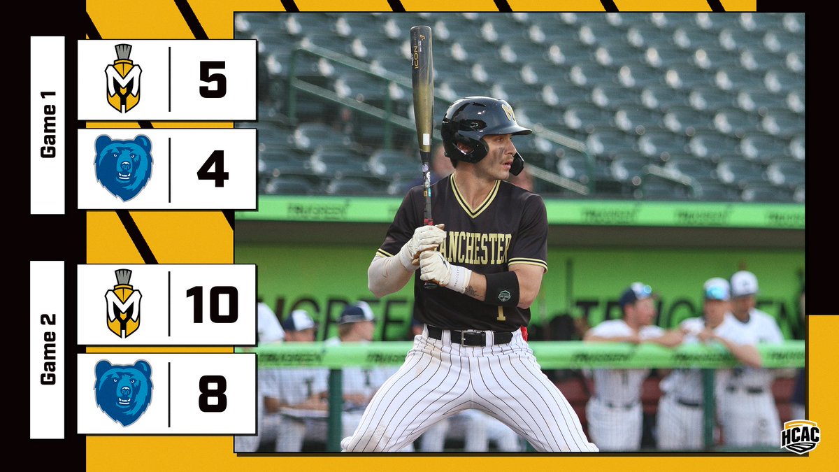 BASE: A Saturday Sweep! Spartan Baseball takes both games on Saturday at Berea to sweep the day! Manchester wins game one 5-4 and game two 10-8! The Spartans will look to wrap the series up tomorrow with a single game at noon!

#MUSpartans | #SpartanPride