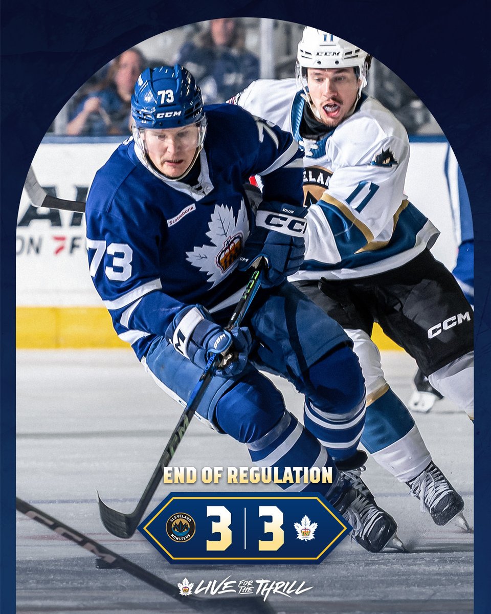 Overtime again!

Shots
CLE: 26  I  TOR: 27