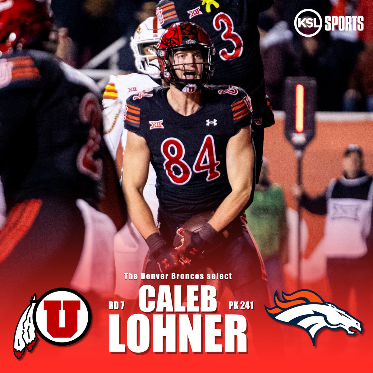 KSL Sports (@kslsports) on Twitter photo The Denver Broncos select <a href="/Utah_Football/">Utah Football</a> TE Caleb Lohner with the No. 241 overall pick in the 2025 NFL Draft!
#LocalsInTheNFL #GoUtes #BroncosCountry #NFLDraft The Denver Broncos select <a href="/Utah_Football/">Utah Football</a> TE Caleb Lohner with the No. 241 overall pick in the 2025 NFL Draft!
#LocalsInTheNFL #GoUtes #BroncosCountry #NFLDraft