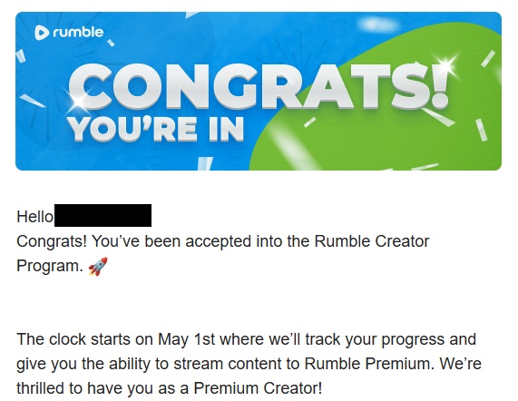Dragoon_B101's tweet image. WE ARE IN!!!
I got this email a few days ago, finally able to show it off!!! #Rumble @GamingOnRumble @MasteringRumble @rumblestreaming @rumblevideo
- THE DRAGON EMPEROR AWAKENS -