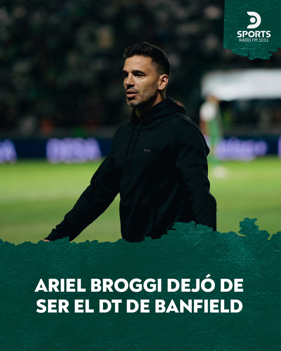 ❌ NO VA MÁS

Tras la derrota de Banfield ante Aldosivi, Ariel Broggi dejó de ser el entrenador del Taladro.  

 📲 "El Club Atlético Banfield informa que Ariel Broggi ha dejado de ser el director técnico del primer equipo. Agradecemos el trabajo realizado junto a su cuerpo