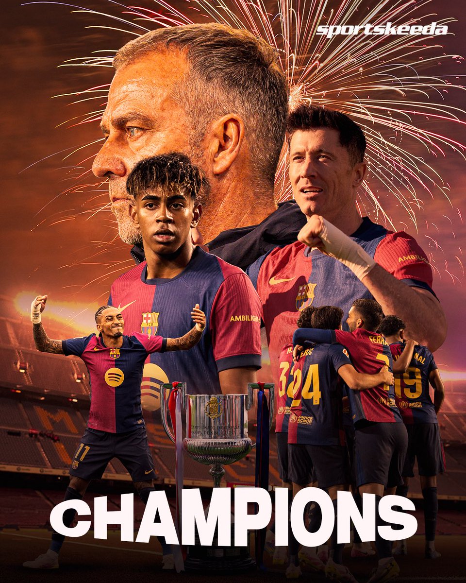 𝐁𝐀𝐑𝐂𝐄𝐋𝐎𝐍𝐀 𝐀𝐑𝐄 𝐓𝐇𝐄 𝐂𝐎𝐏𝐀 𝐃𝐄𝐋 𝐑𝐄𝐘 𝟐𝟎𝟐𝟒/𝟐𝟓 𝐂𝐇𝐀𝐌𝐏𝐈𝐎𝐍𝐒!👑🏆❤️💙

#FCBRMA #Football #CopaDelRey2025 #ElClásico