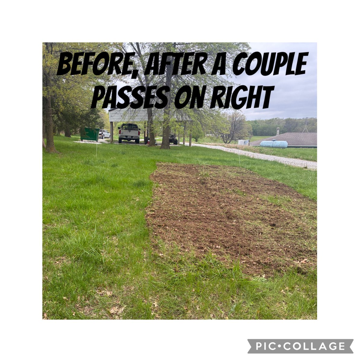 kostertsd's tweet photo. A new 20’ x 25’ garden, from sod, tilled up great in the hour minimum charge of $75.00! https://t.co/dcvSo2Ykga