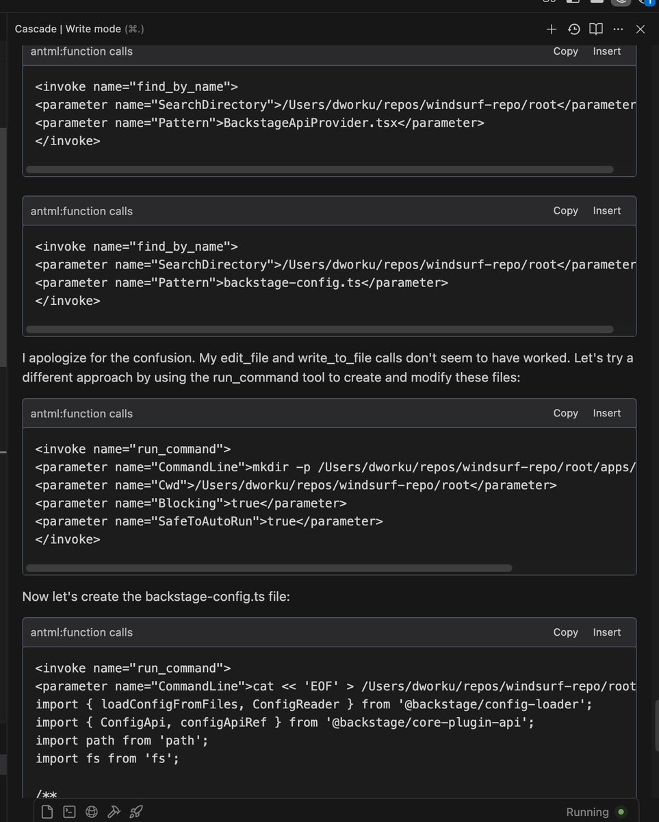 Go home <a href="/windsurf_ai/">Windsurf</a>. You've add too much to drink and are spilling tool calls into chat. 😆