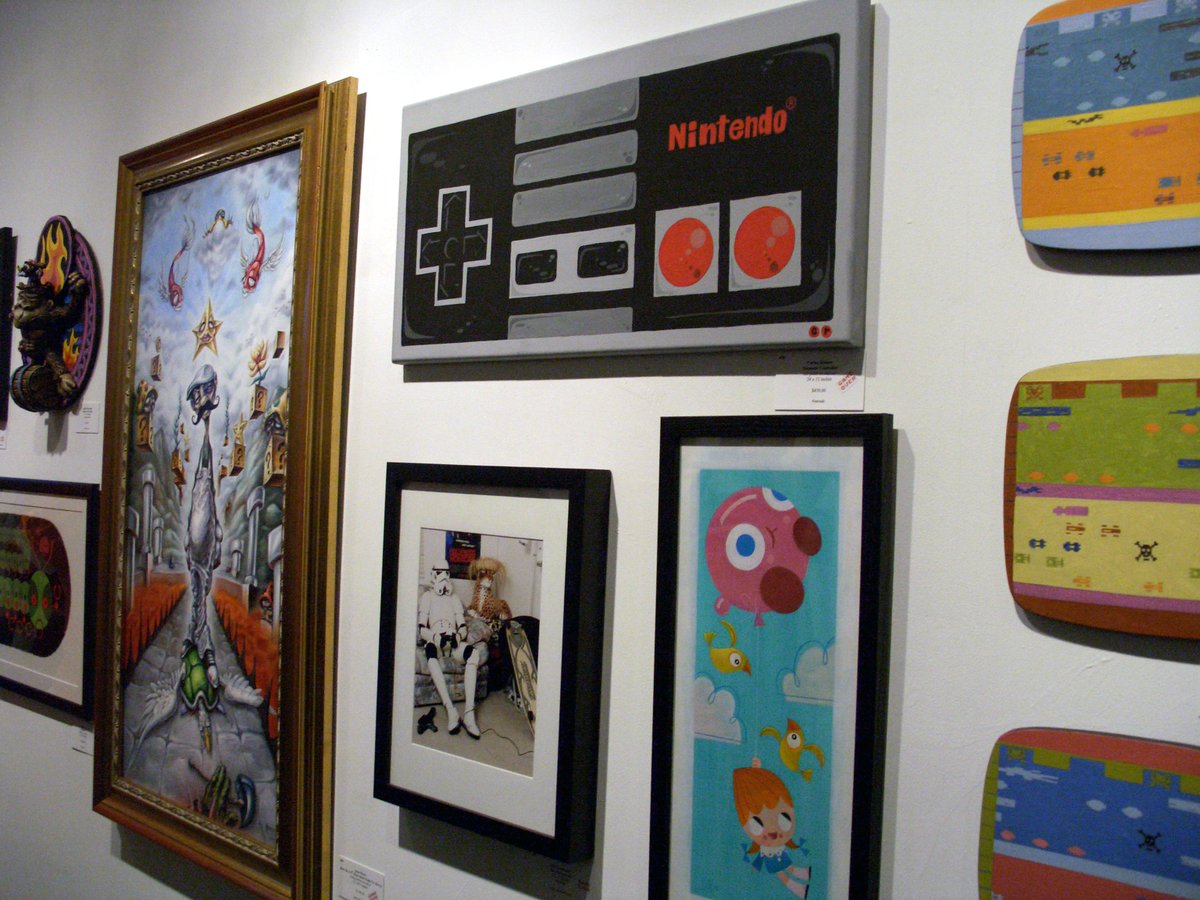 iam8bit's tweet photo. In 2005, an idea called 'i am 8-bit' took root — a gathering of artists in LA, creating paintings, sculptures, &amp; music inspired by the timeless wonder of 8-bit games.

20 years later, that passion flourished into iam8bit. ❤️

📸: Nicole Lee (https://t.co/x63mefVQAE)
#iam8bit20th https://t.co/uVe7w1Jj43