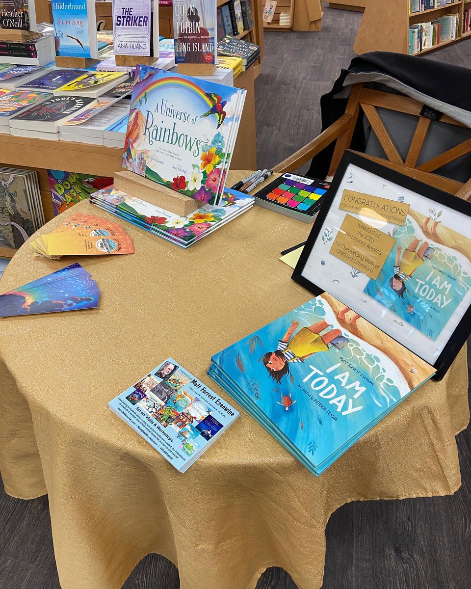 Matt Forrest Esenwine (@mattforrestvw) on Twitter photo Celebrated #IndependentBookstoreDay at Innisfree Bookshop in Meredith, NH! Signed lots of books and kids got to make a constellation craft & origami turtles! Glad to support our local indie booksellers.
#KidLit #picturebooks #poetry w/<a href="/ebyrbooks/">Eerdmans Books For Young Readers</a> <a href="/POWkidsbooks/">POWkidsbooks</a> <a href="/PB_2023/">PB Jamboree</a> Celebrated #IndependentBookstoreDay at Innisfree Bookshop in Meredith, NH! Signed lots of books and kids got to make a constellation craft & origami turtles! Glad to support our local indie booksellers.
#KidLit #picturebooks #poetry w/<a href="/ebyrbooks/">Eerdmans Books For Young Readers</a> <a href="/POWkidsbooks/">POWkidsbooks</a> <a href="/PB_2023/">PB Jamboree</a>