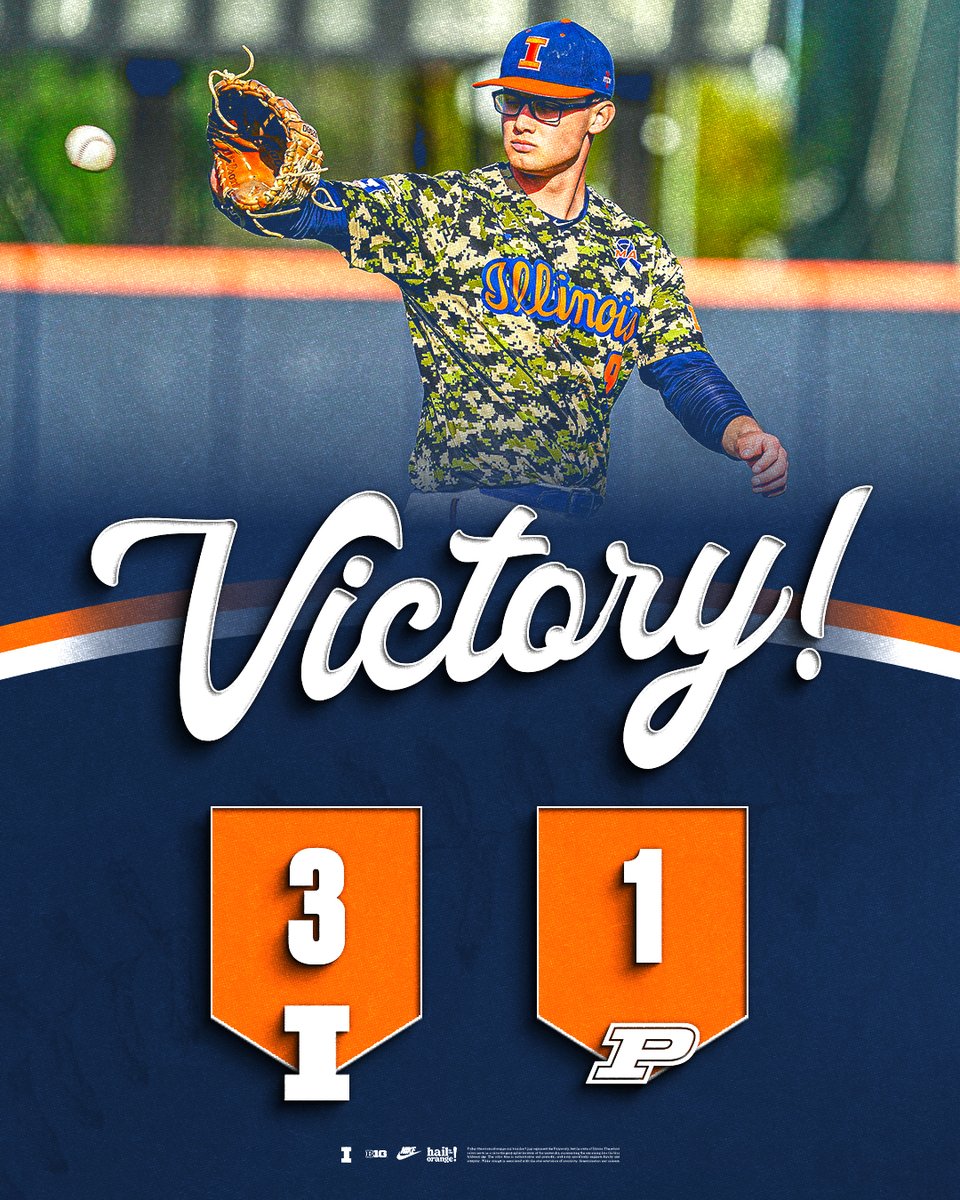 Illinois Baseball (@illinibaseball) on Twitter photo THAT'S AN ILLINOIS VICTORY!!!
The Illini take the series thanks to 8.0 innings of one-run ball from <a href="/R_Hall09/">Regan Hall</a>! <a href="/ZachBates1029/">Zach Bates</a> works a perfect ninth to earn his sixth save of the season!
<a href="/cameroncheealoy/">Chee</a> goes 3-for-4 at the plate, driving in two! THAT'S AN ILLINOIS VICTORY!!!
The Illini take the series thanks to 8.0 innings of one-run ball from <a href="/R_Hall09/">Regan Hall</a>! <a href="/ZachBates1029/">Zach Bates</a> works a perfect ninth to earn his sixth save of the season!
<a href="/cameroncheealoy/">Chee</a> goes 3-for-4 at the plate, driving in two!
