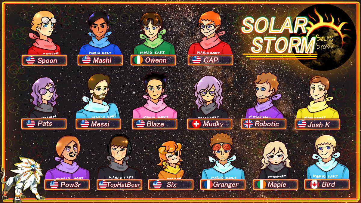 Another smashing job by <a href="/yubyuns/">✨yubyub✨</a> with some newer player art! 🔥

Finale MKU season watch out there's a Solar Strom coming! (Cringe joke 😅 lol)