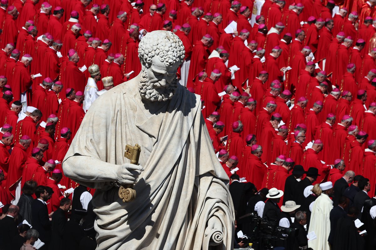 2. The statue of St. Peter holding the keys of Heaven