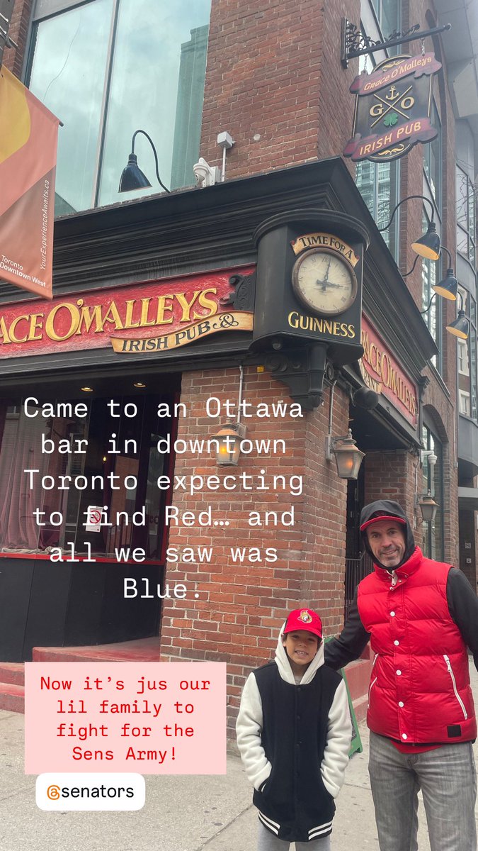 twiddlebug7's tweet image. Supporting Sens in downtown Toronto 
Harder when you thought you came to an Sens bar and it turned out to be overrun with leafs…. @Senators  #Sens  #sensarmy