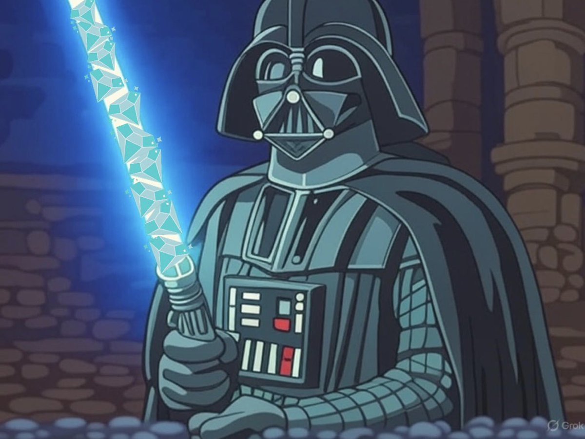 StarWarsInSol's tweet photo. Diamond hands = Diamond sabers 💎🤲🏻 https://t.co/tA4xKXqpJE