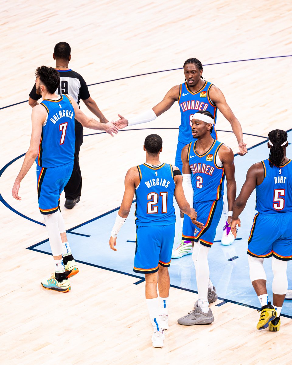 Second youngest team in <a href="/NBA/">NBA</a> history to advance to Conference Semifinals, behind only last year’s Thunder team ⚡️
