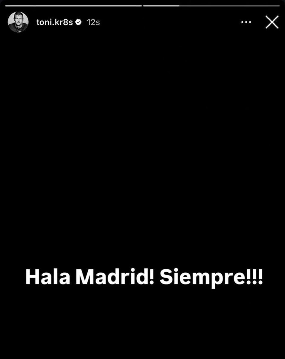 AdriRM33's tweet image. 🗣️ TONI KROOS: "HALA MADRID SIEMPRE." 

🤍